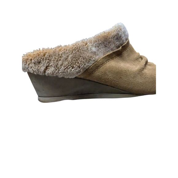 Baretraps Mules Slip-on Clogs Shearling Lined Suede Women's Size 8.5 Boho - Picture 5 of 9